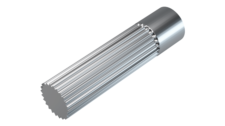 Straight-knurled