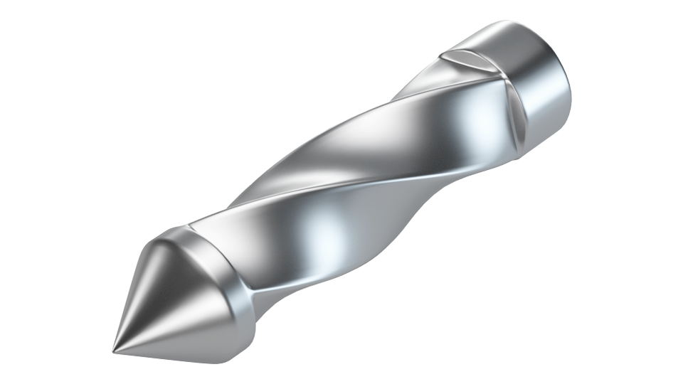 Spiral-knurled