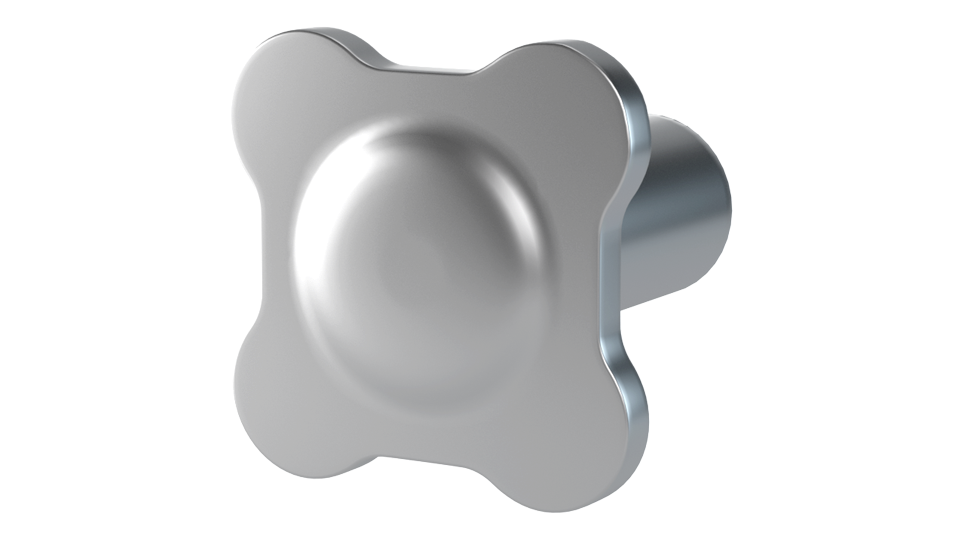 Four-lobed flange