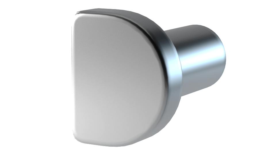 D-shaped flange